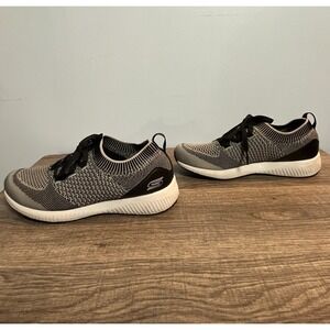 Skechers Bobs Sport Squad Alpha Dog Shoes Women's 6.5 Blk/Gray SN 32512 Sneakers